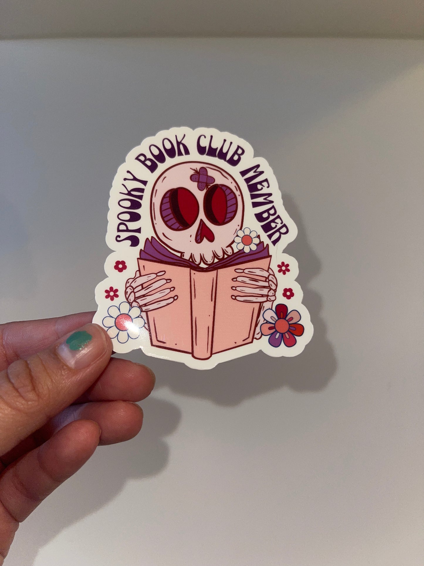 Spooky Book Club Member Sticker β 3 inch Waterproof Vinyl