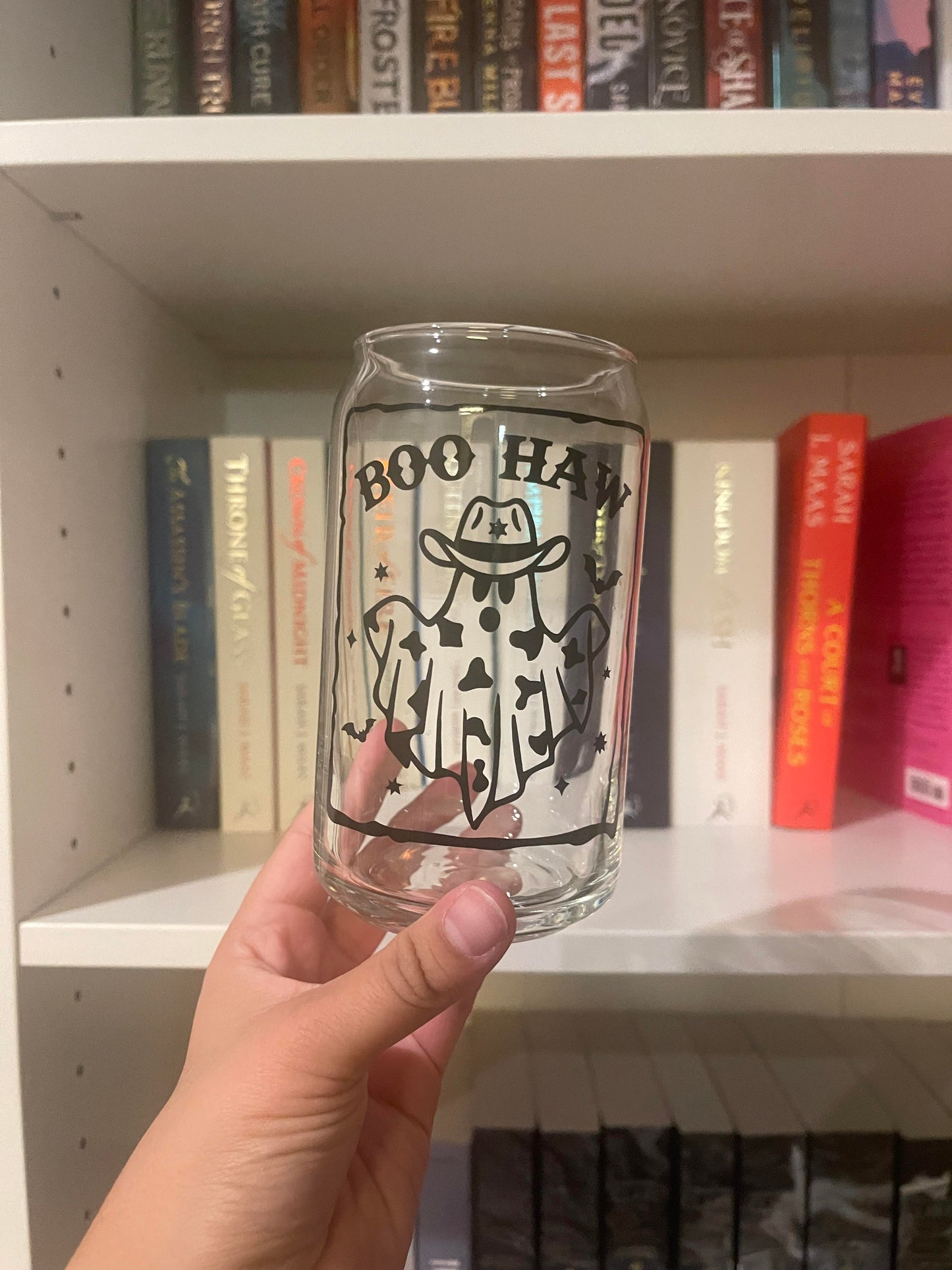 Boo Haw Halloween Glass – 16oz Iced Coffee Cup