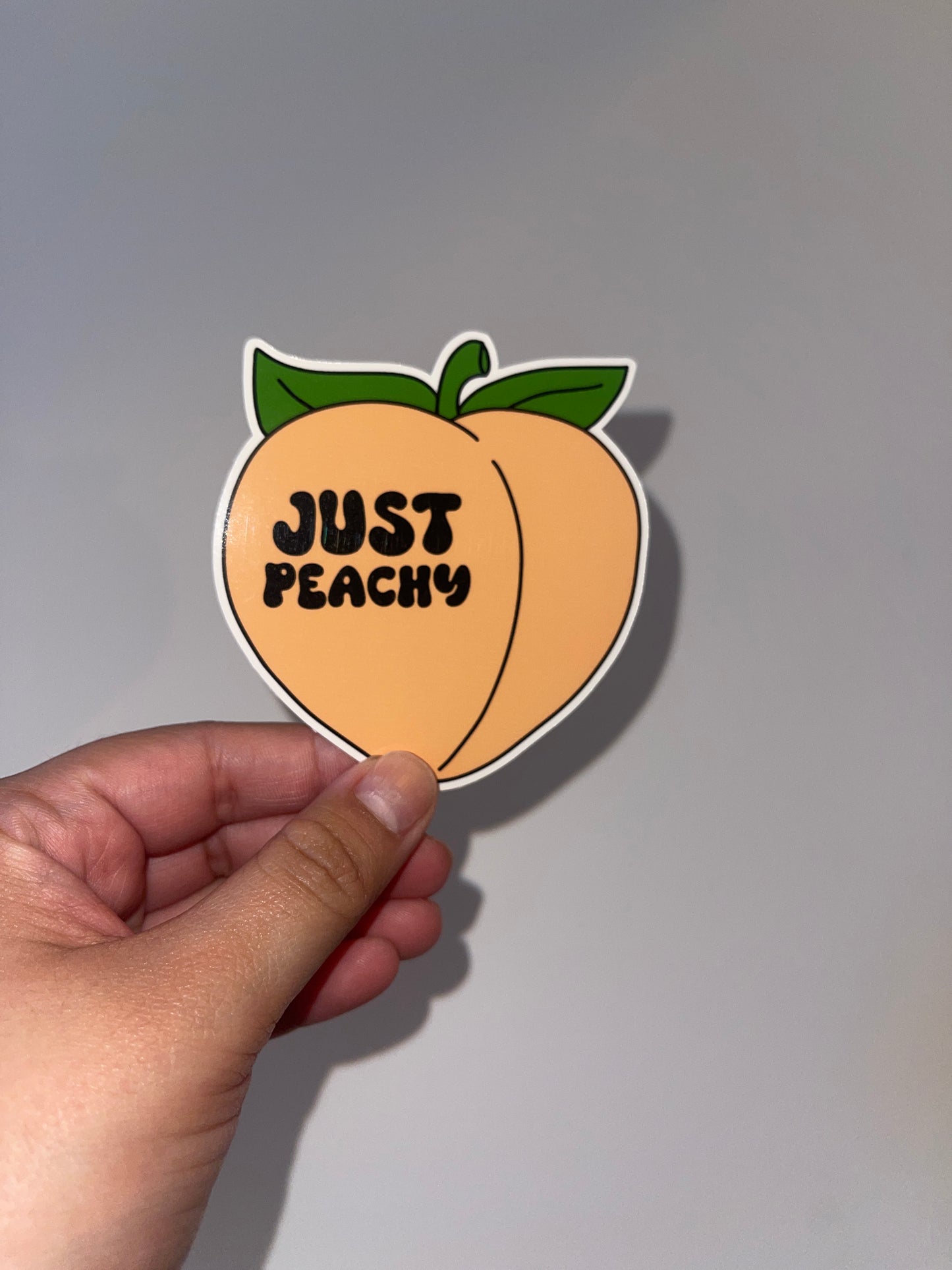 Just Peachy Sticker