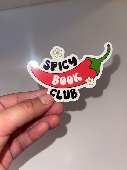 Spicy Book Club Sticker – 3 inch Waterproof Vinyl