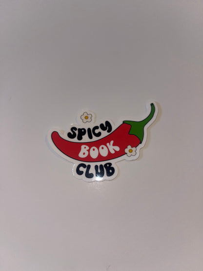 Spicy Book Club Sticker – 3 inch Waterproof Vinyl