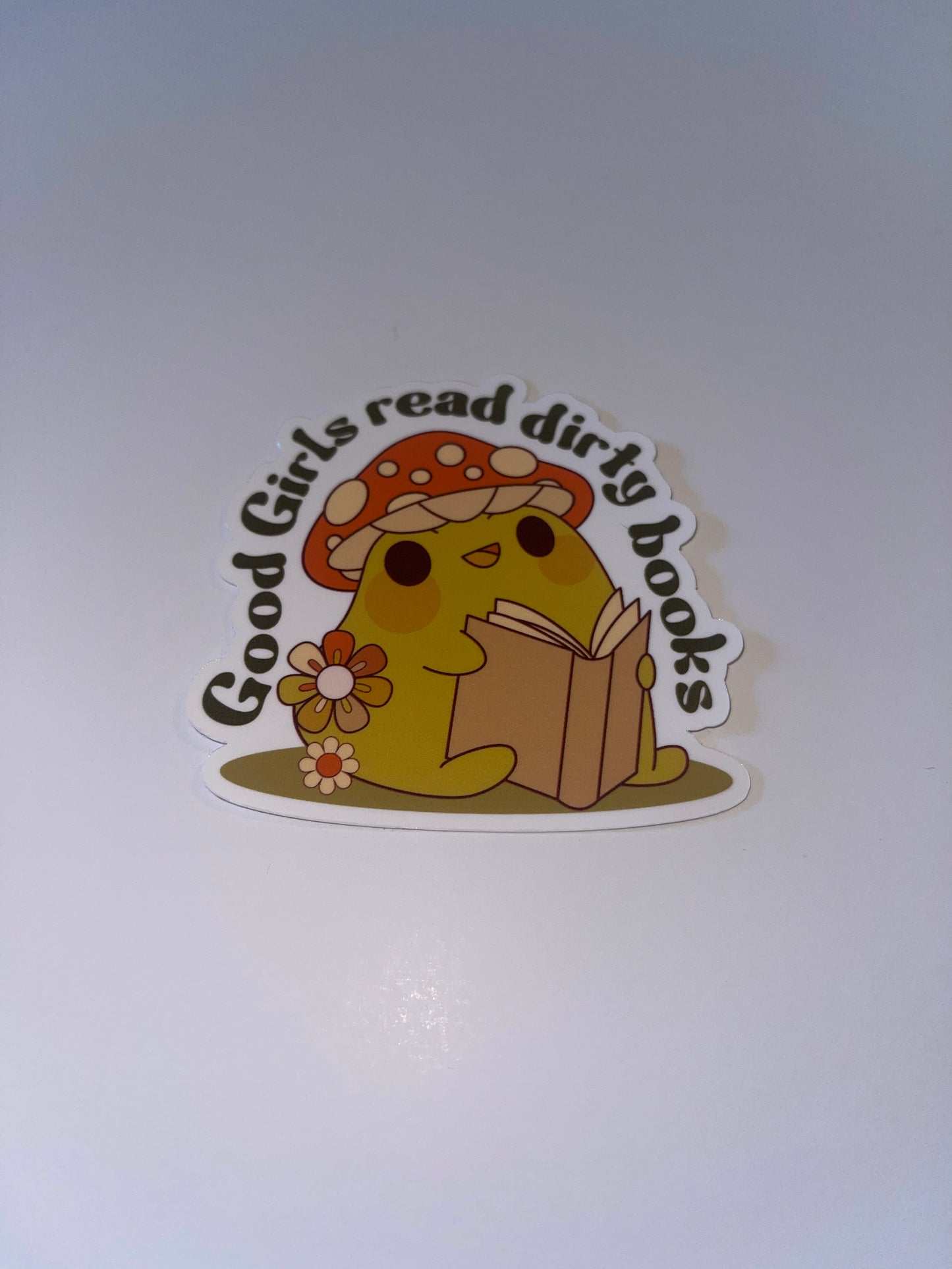 Good Girls Read Dirty Books Sticker