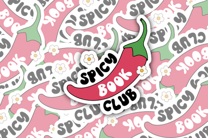 Spicy Book Club Sticker – 3 inch Waterproof Vinyl