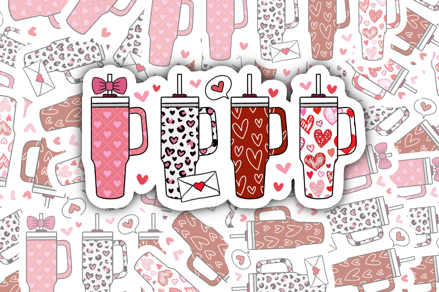 Tumbler Love Sticker