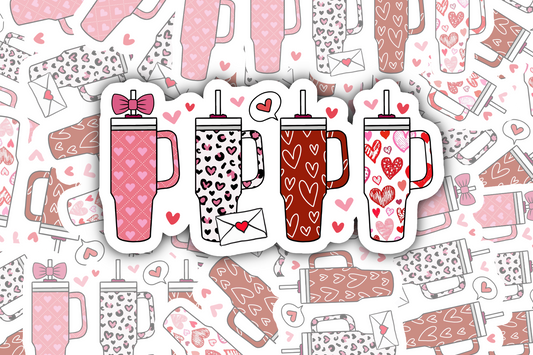 Tumbler Love Sticker