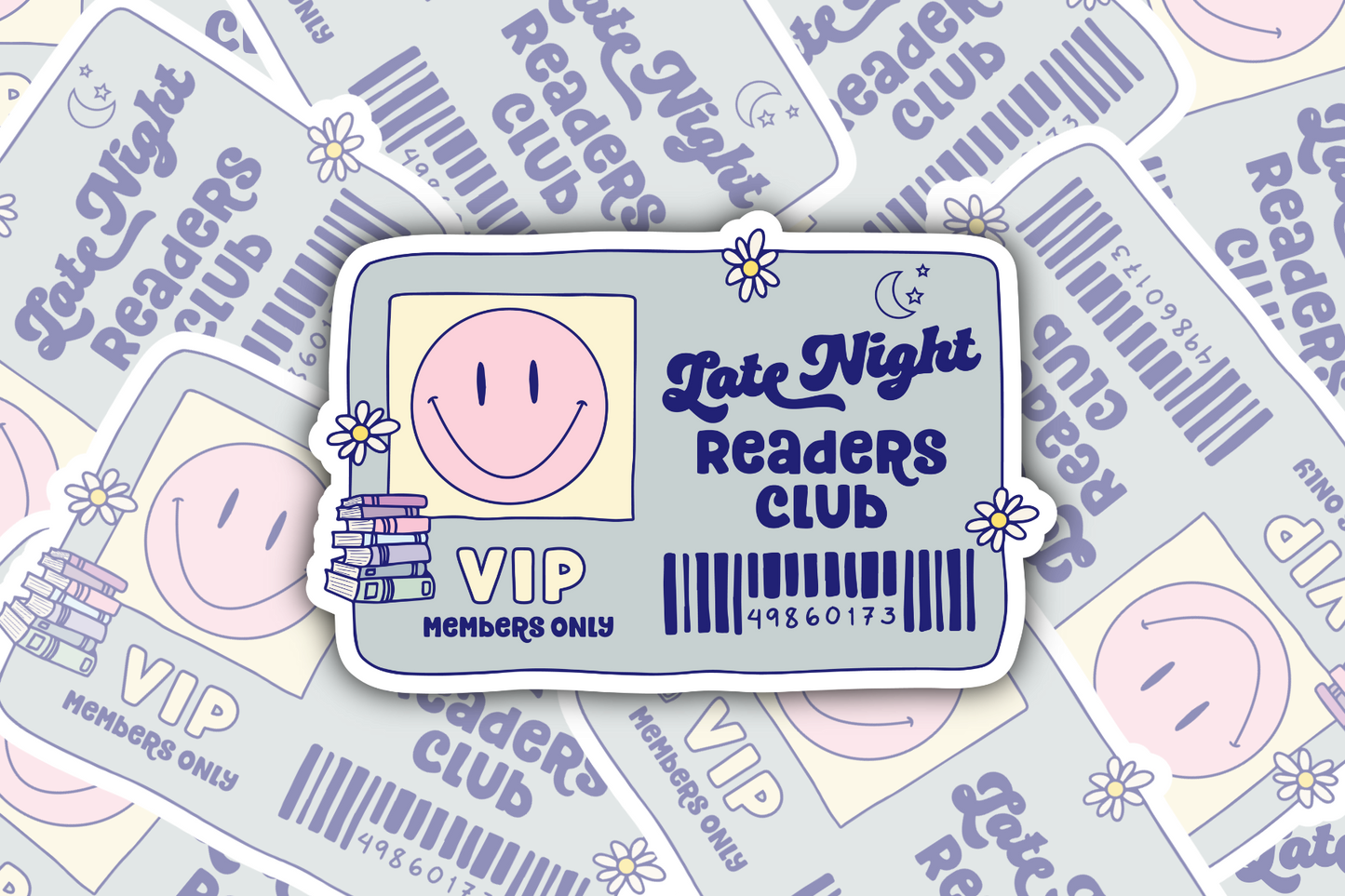 Late Night Readers Club Sticker