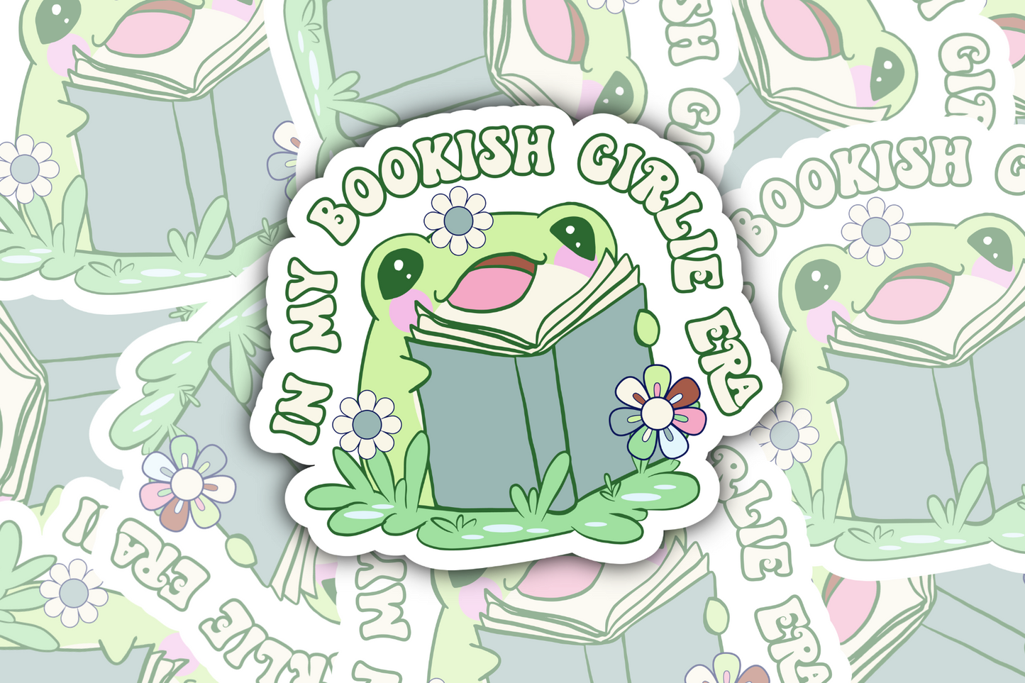 In My Bookish Girlie Era Sticker