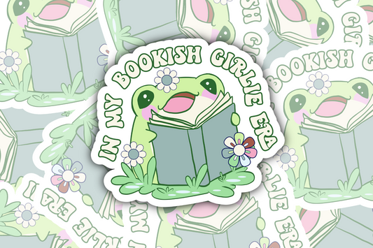 In My Bookish Girlie Era Sticker