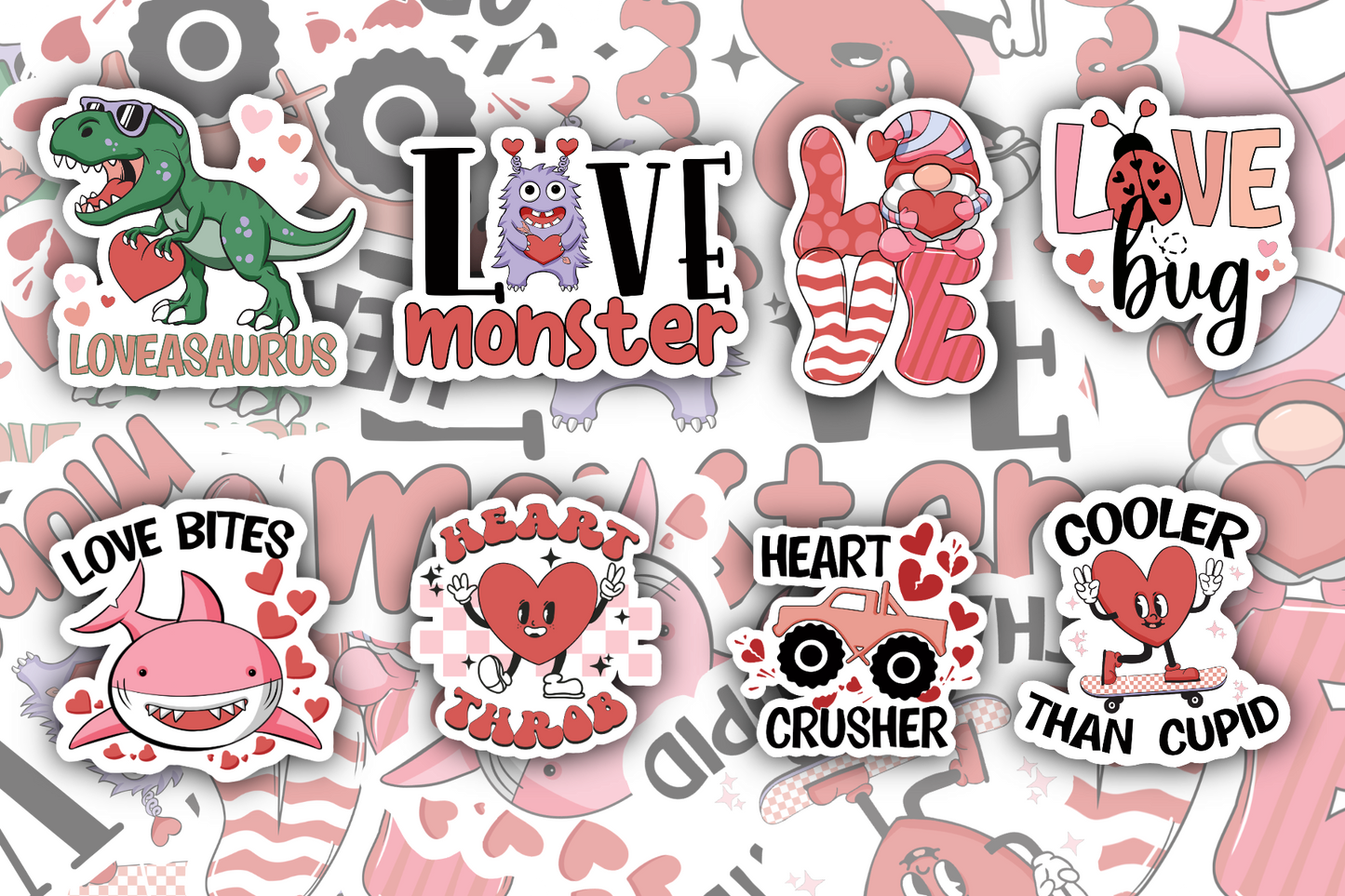 Valentine Card Sticker Bundle