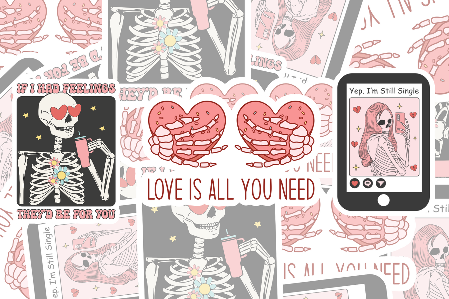 Spooky Valentine Sticker Bundle