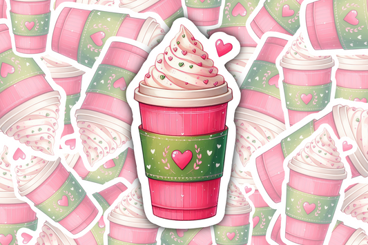 Valentine Coffee Sticker