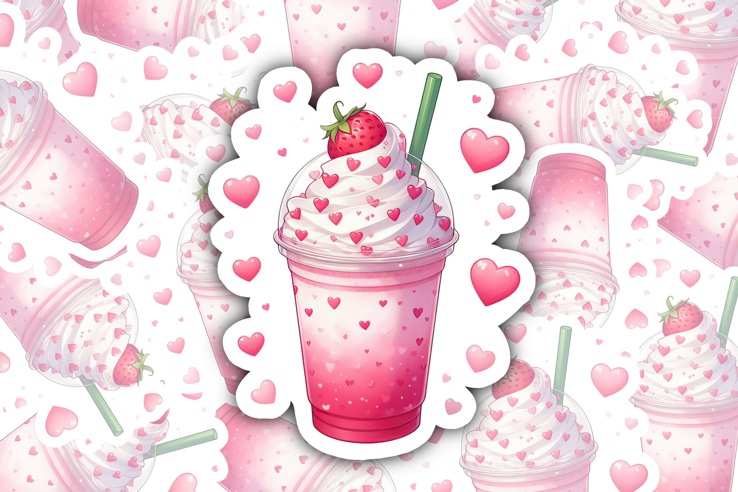 Valentine Frappe Sticker