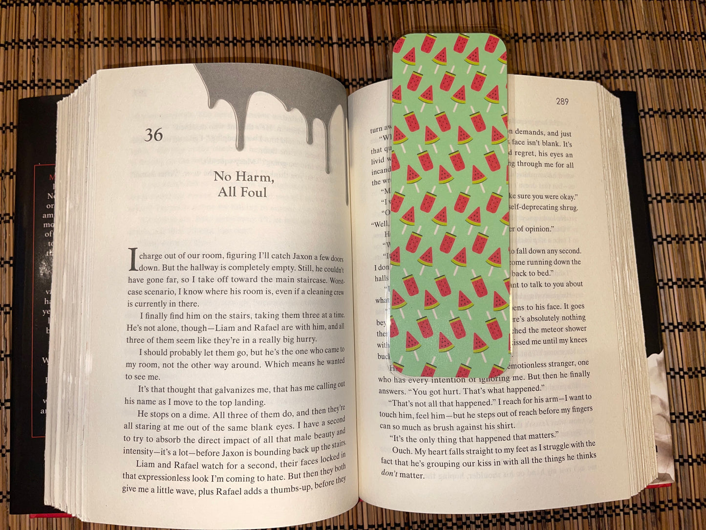 Watermelon Popsicle Bookmark